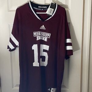 Adidas Burgundy Mississippi State Men's Jersey